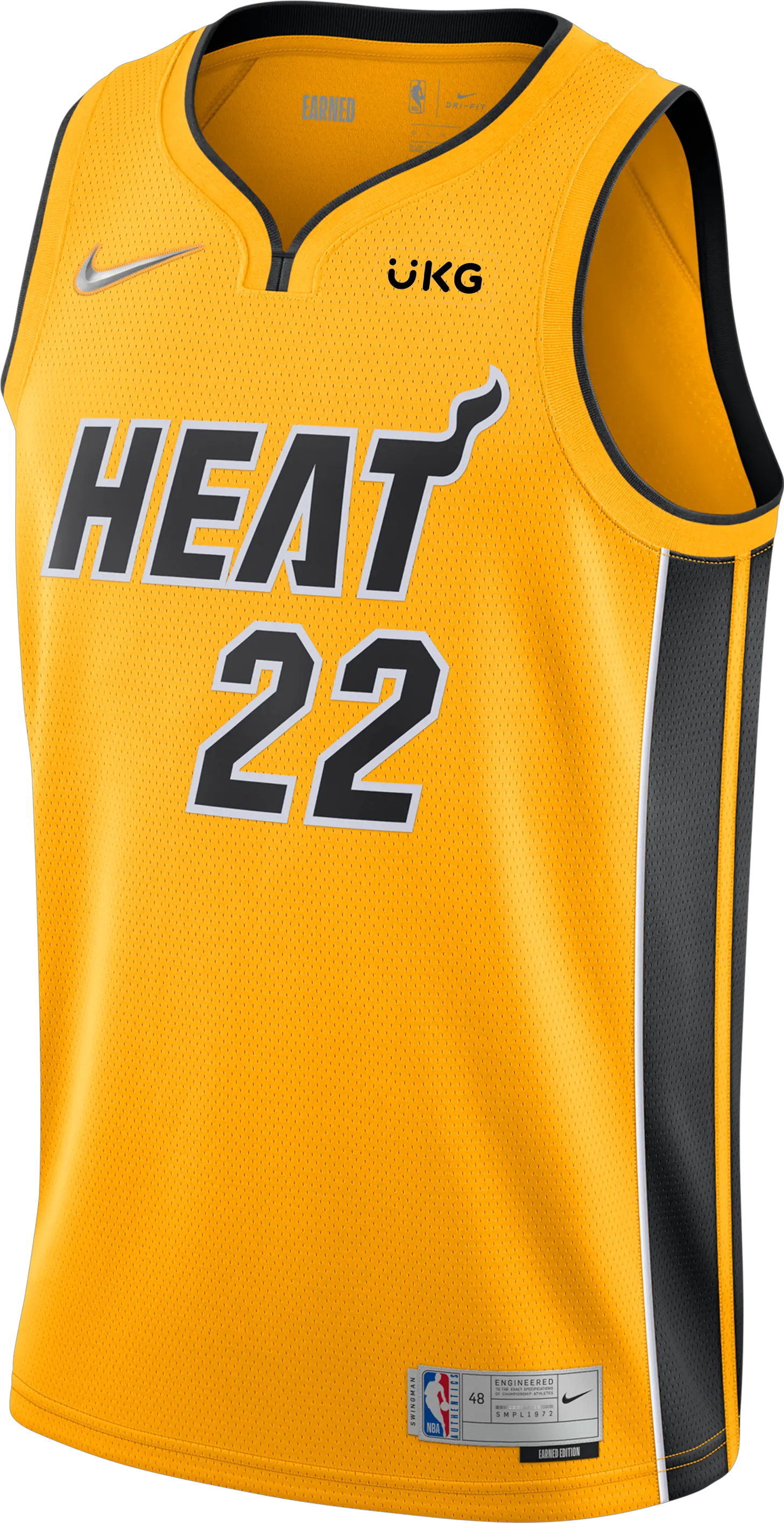  Jimmy Butler Nike Trophy Gold Swingman Miami Heat Jersey Png Butler Icon