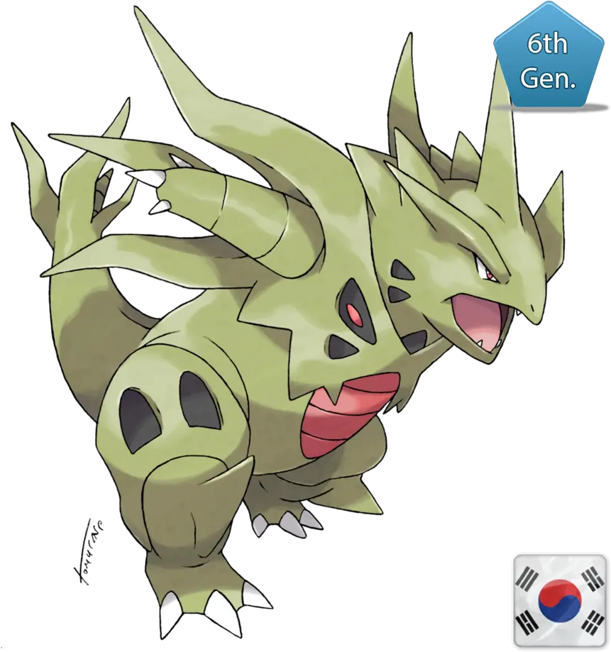  Tyranitar Korean World Championship Mega Tyranitar Art Png Tyranitar Png