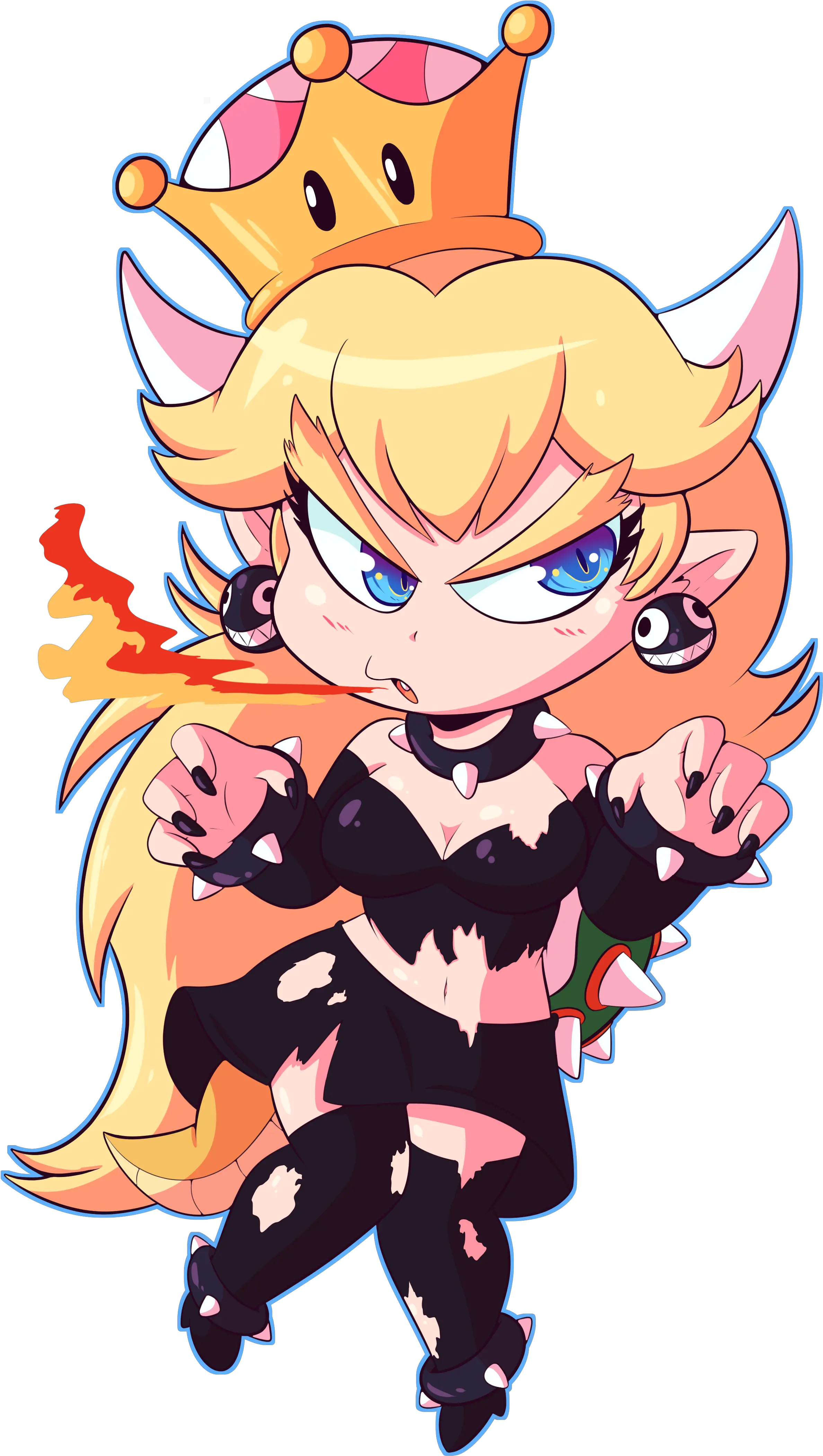  Chibi Bowsette Fictional Character Png Bowsette Png