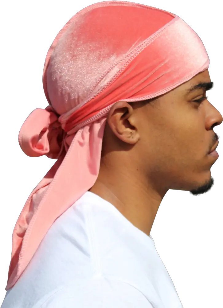  Coral Superior Velvet Durag Red Silky Durag Png Durag Png