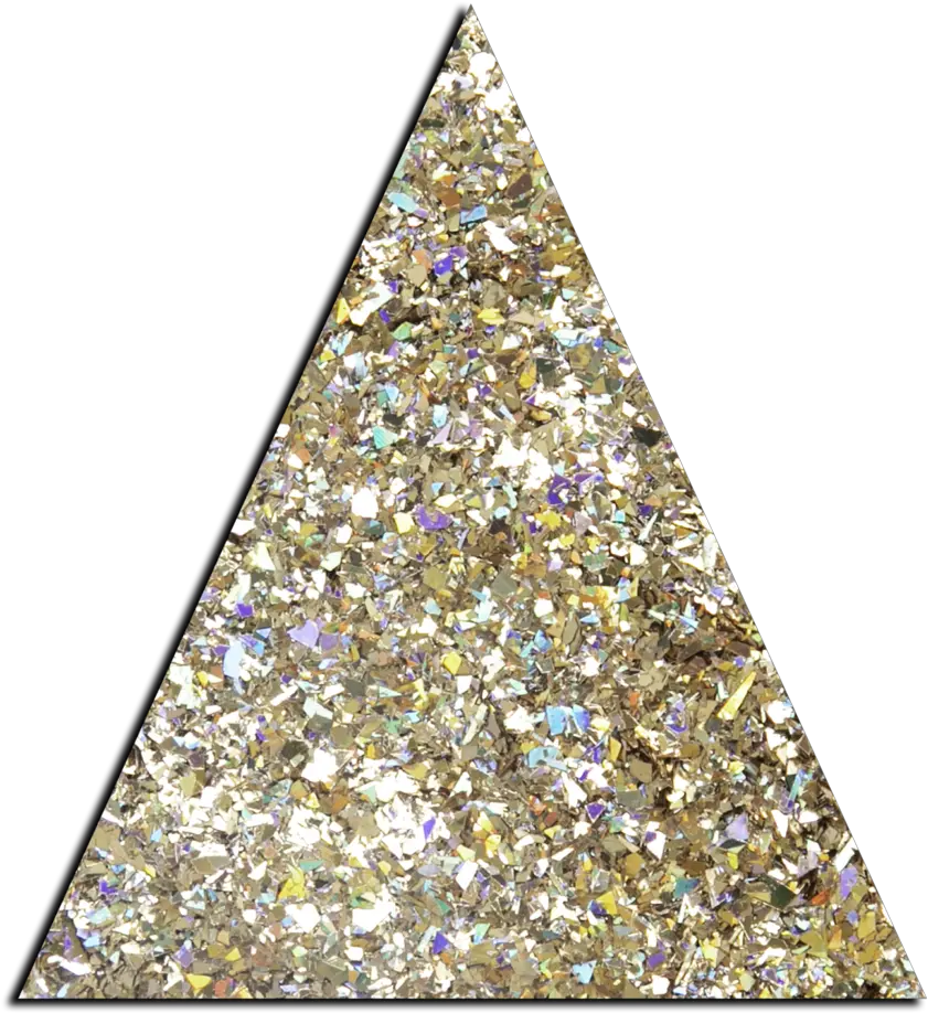  Gold Icicles Loose Glitter Dazzle Rocks Triangle Png Icicles Transparent