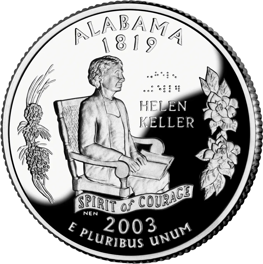  2003 Al Proof Alabama State Quarter Png Quarter Png