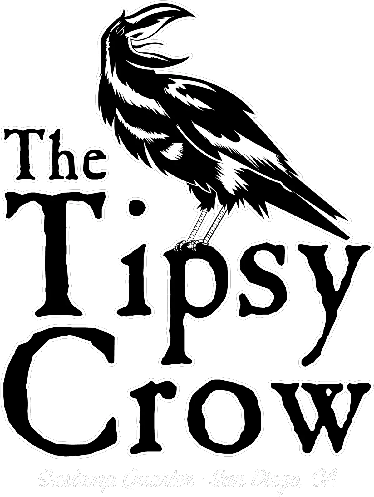  Gaslamp San Diego Sports Bar Club Tipsy Crow Logo Png Crow Logo