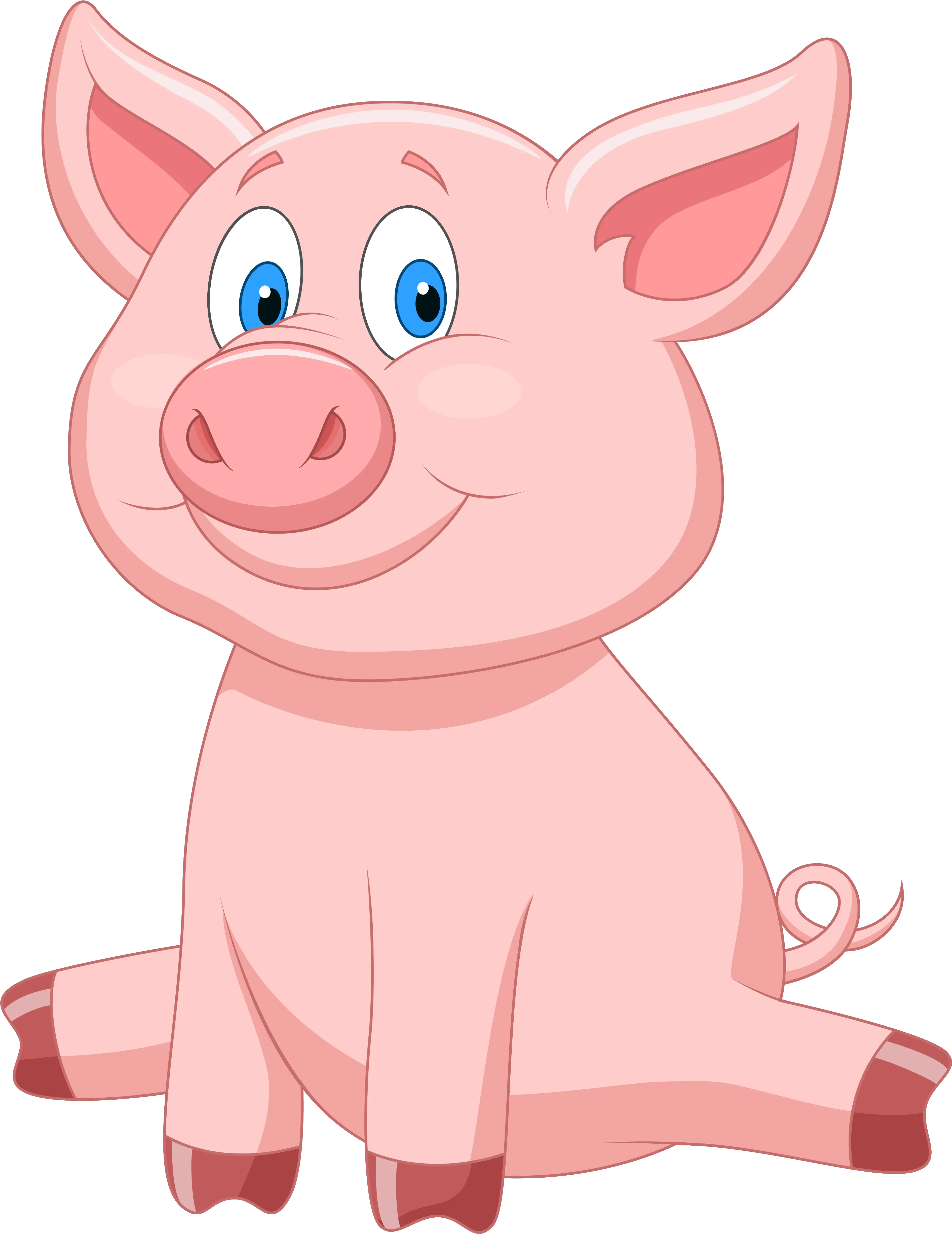  Download 0 1062c7 34485865 Orig 39105000 Pixels Cartoon Cartoon Pig Sitting Down Png Pig Transparent