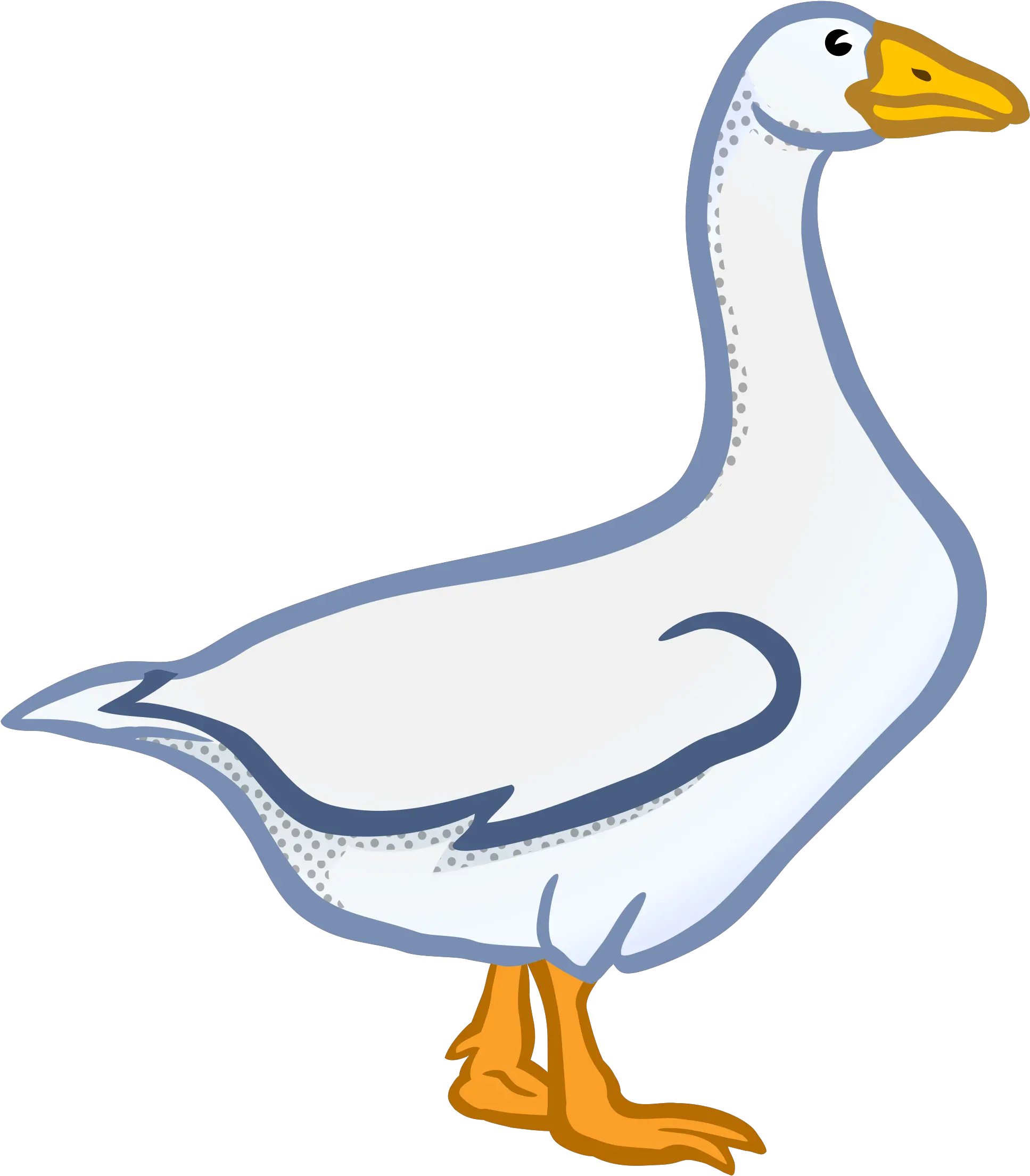  White Transparent Duck Clipart Goose Black And White Png Goose Transparent