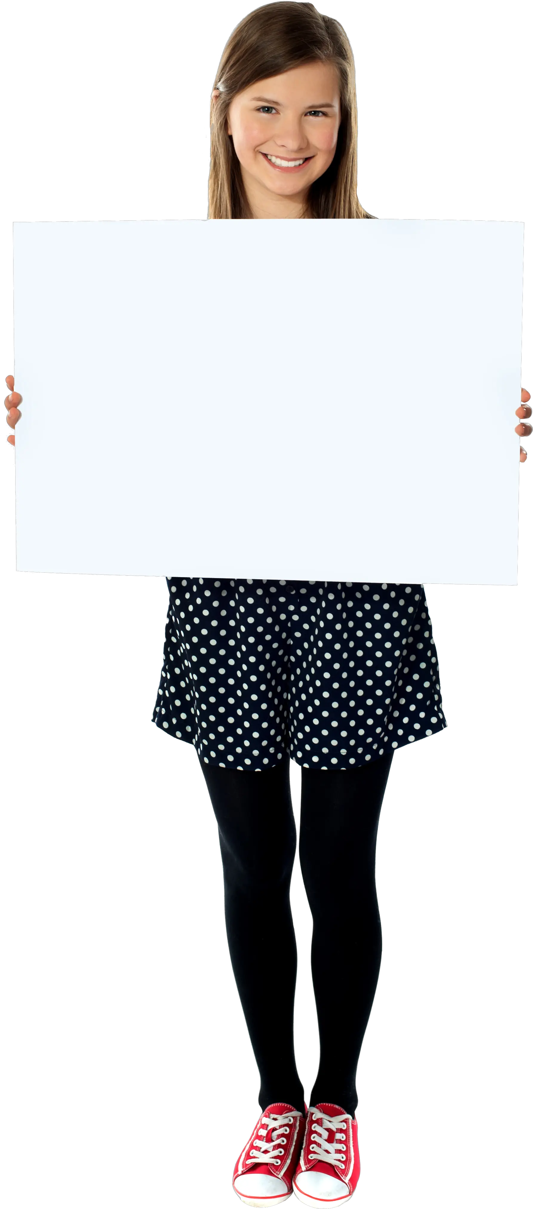  Download Girl Holding Banner Png Image For Free Person Holding A Poster Banner Png