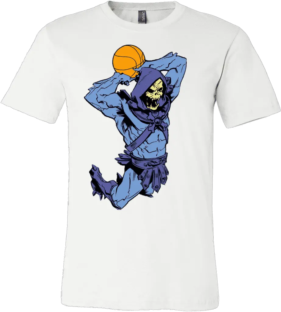  Dunking Skeletor Shirt Nba Cool T Shirt Designs Arabic Png Skeletor Png