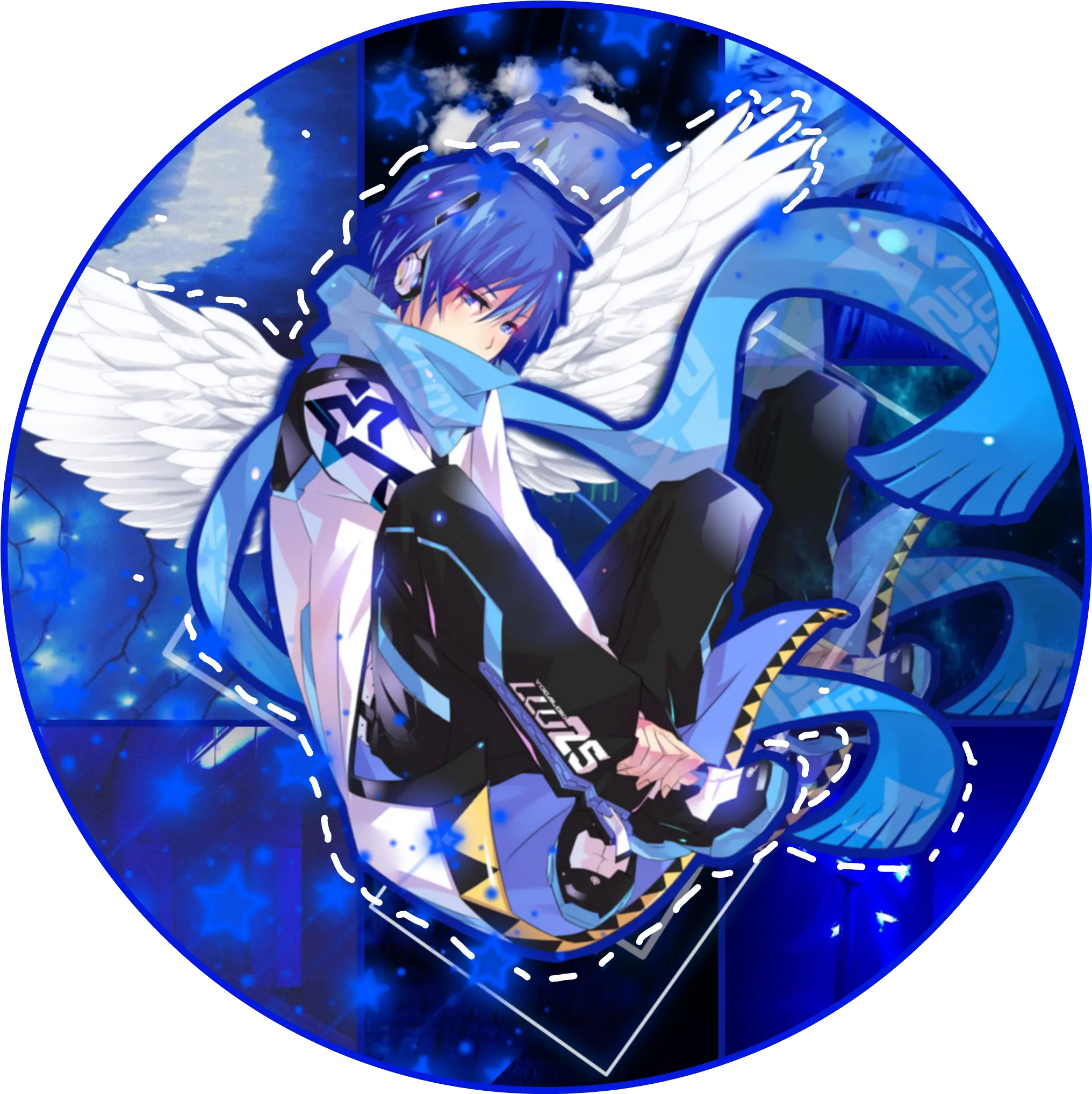  Kaito Vocaloid Icon Edit Sticker Fictional Character Png Vocaloid Icon