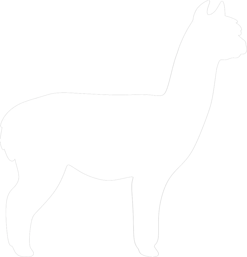  Download Alpaca Silhouette By Paperlightbox Alpaka Alpaca White Silhouette Png Alpaca Png