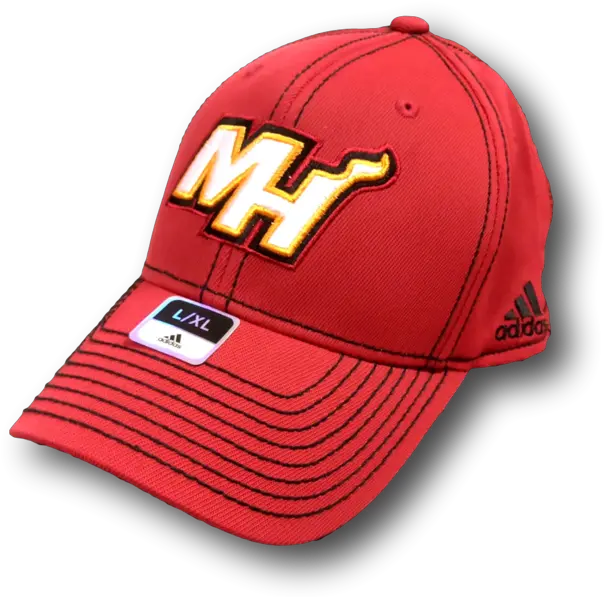  Adidas Miami Heat Structured Flex Fitmax Nba Cap Baseball Cap Png Miami Heat Logo Png