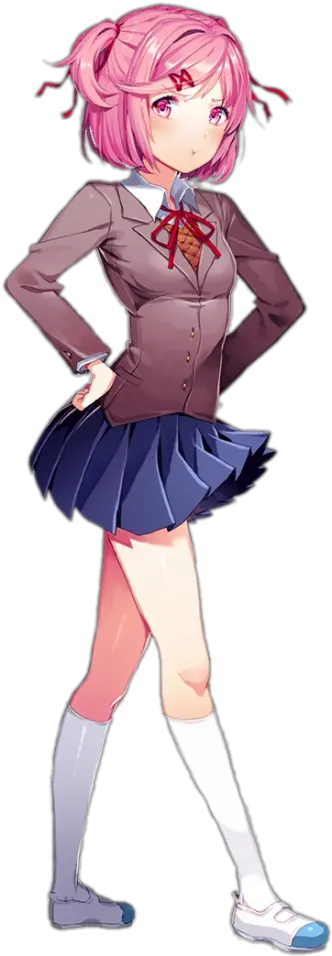  Check Out This Transparent Doki Literature Club Natsuki Doki Doki Literature Club Natsuki Png Leg Transparent