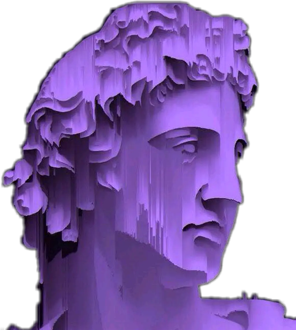  Aesthetics Vaporwave Sadboys Aids Webpunk Seapunk Grung Statue Roman Vaporwave Transparent Png Vapor Wave Png