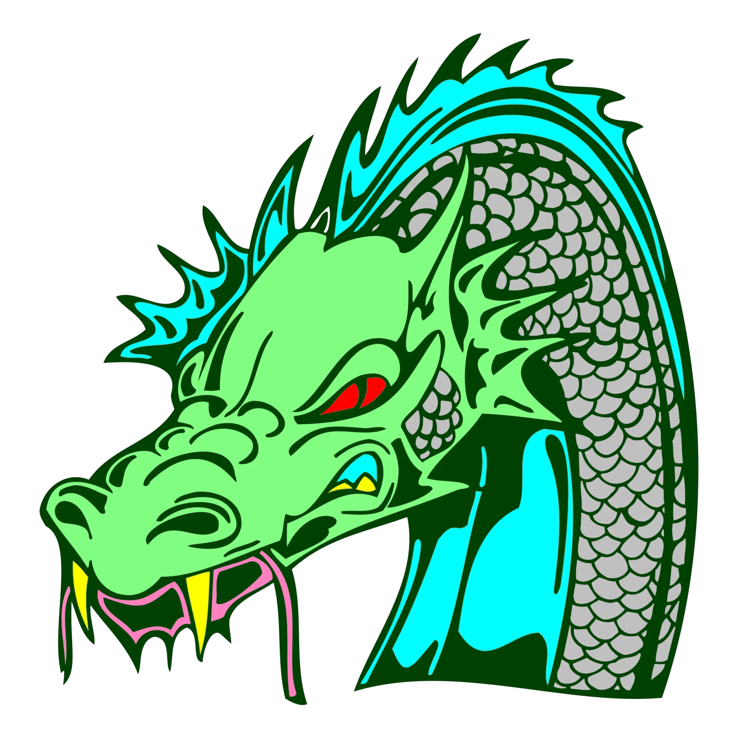  Angry Animal Creature Head Dragon Vector Png Vectorise Png