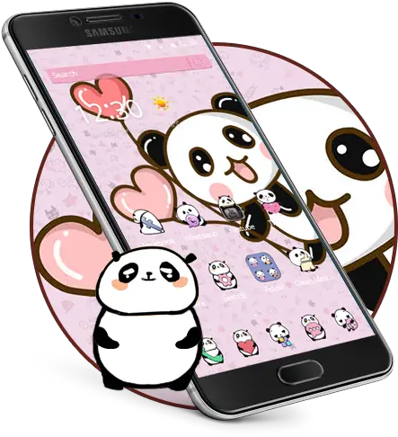  Pink Cartoon Cute Panda Wallpaper U2013 Apps No Google Play Girly Png Cute Panda Icon