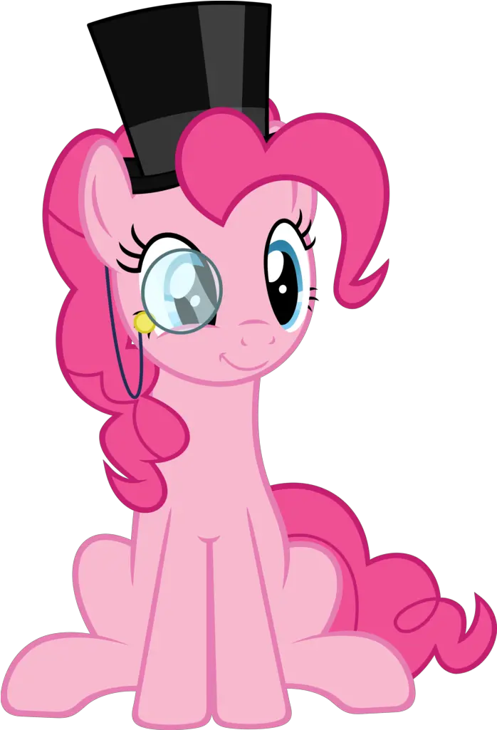  Earth Pony Hat Monocle Pinkie Pie Pinkie Pie My Little Pony Hat Png Monocle Transparent Background