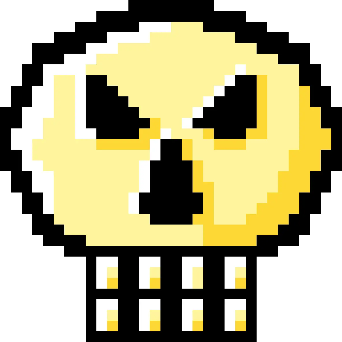  Pixilart Da Susto Calavera By Junco Binding Of Isaac Png Calavera Icon