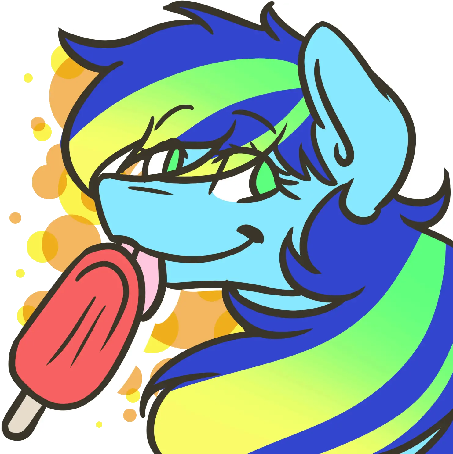  Dripping Popsicle Fictional Character Png Drip Icon