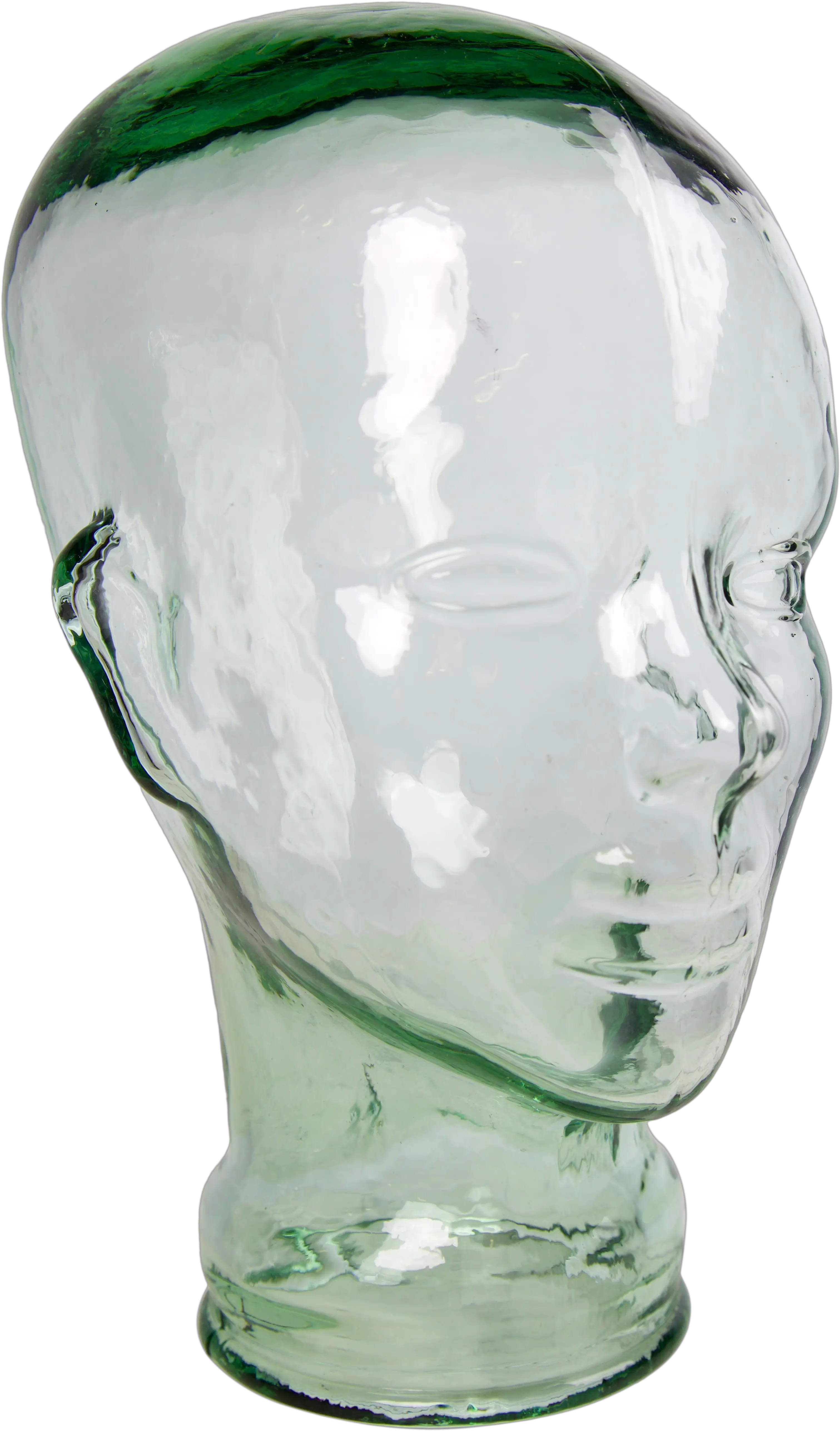  1970s Mid Century Green Glass Mannequin Glass Png Mannequin Head Png