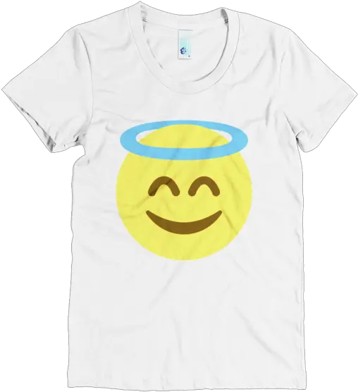  Emoji Clothing Angel Emoji Tshirt Emoji Clothes Short Sleeve Png Angel Face Icon