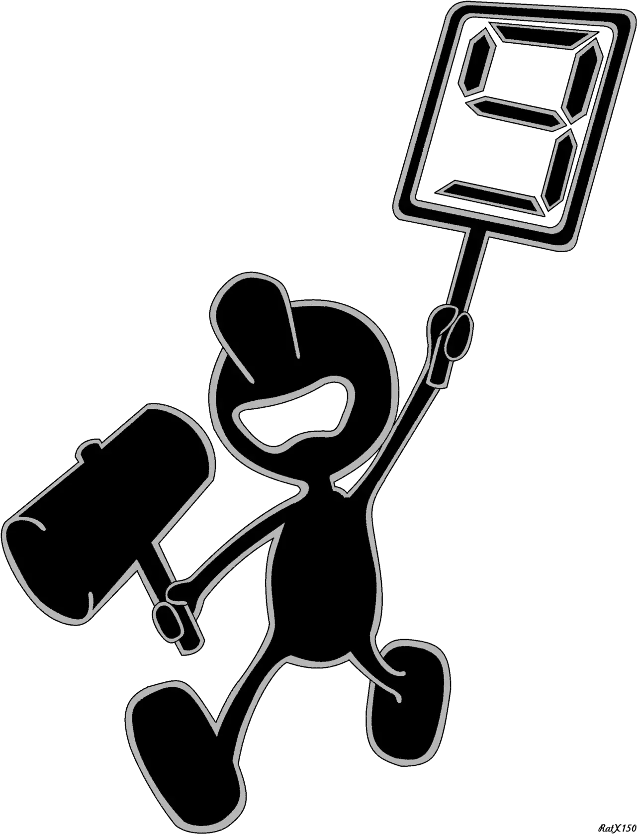  Mr Game Watch 9 Png Image With No Mr Game And Watch Nine 9 Png