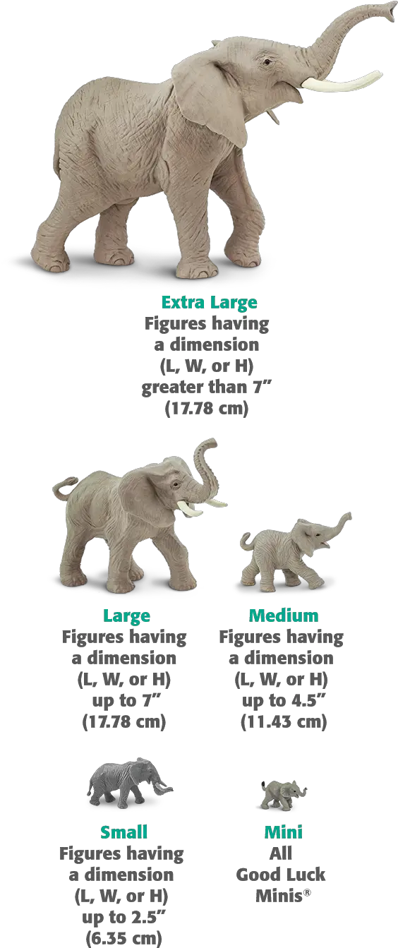  Safari Ltd Size Chart African Elephant Safari Ltd Png Scale Figures Png