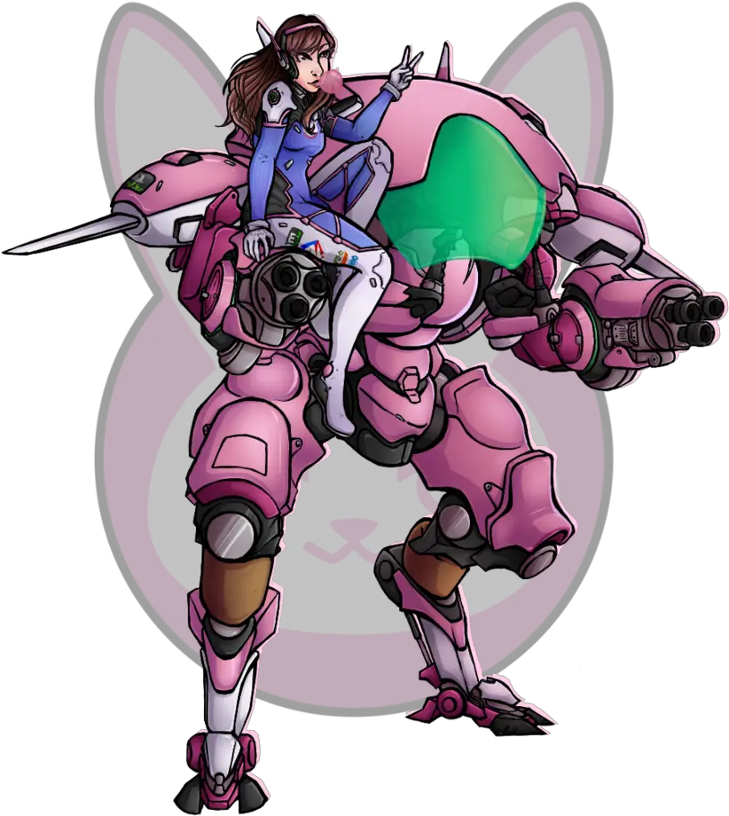  Va Mech Png Dva Fanart Mech Full Size Png Download Seekpng Dva Mech Overwatch Drawing Dva Png