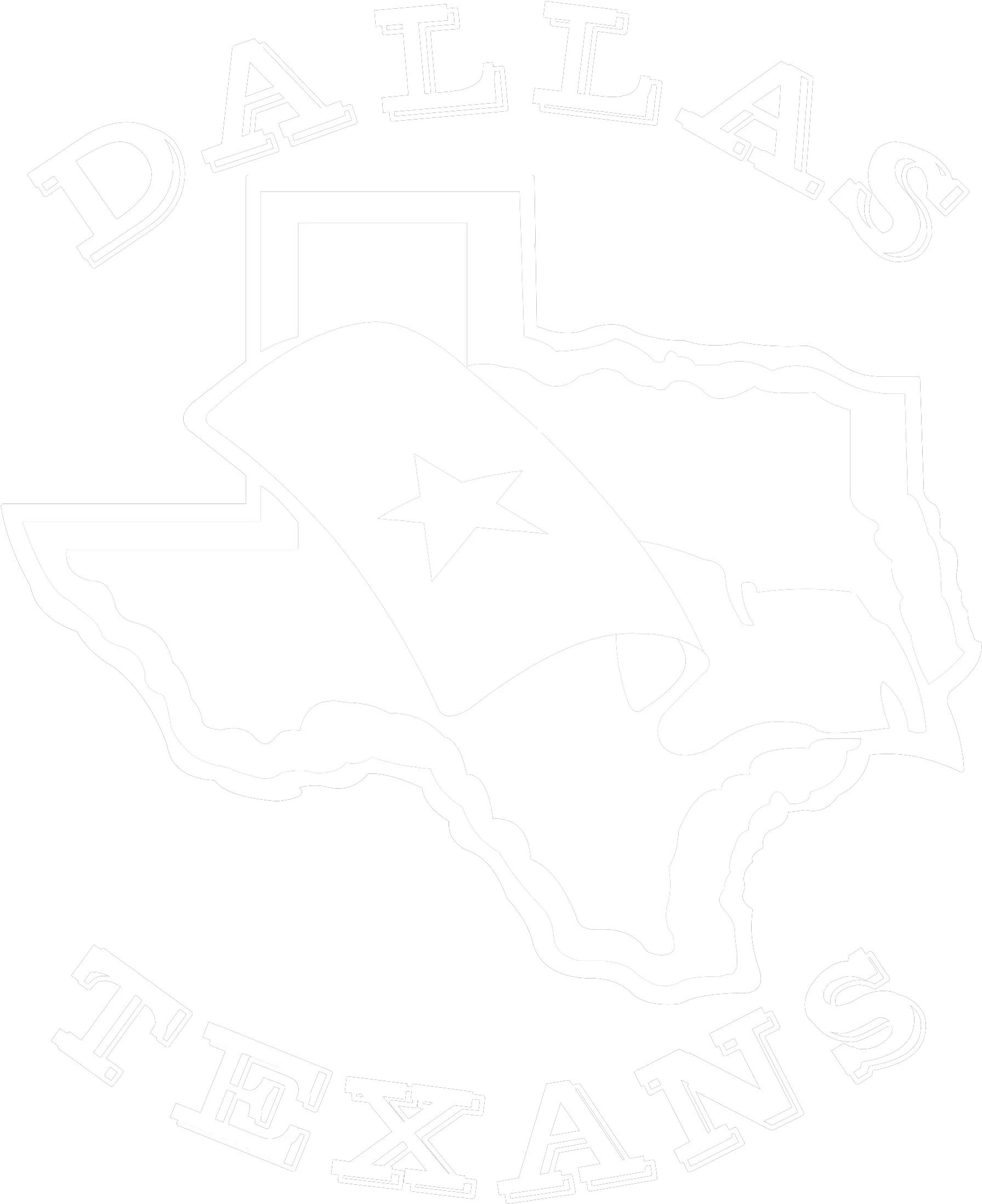  Download Dallas Texans Logo Black And Poster Png Texans Logo Png