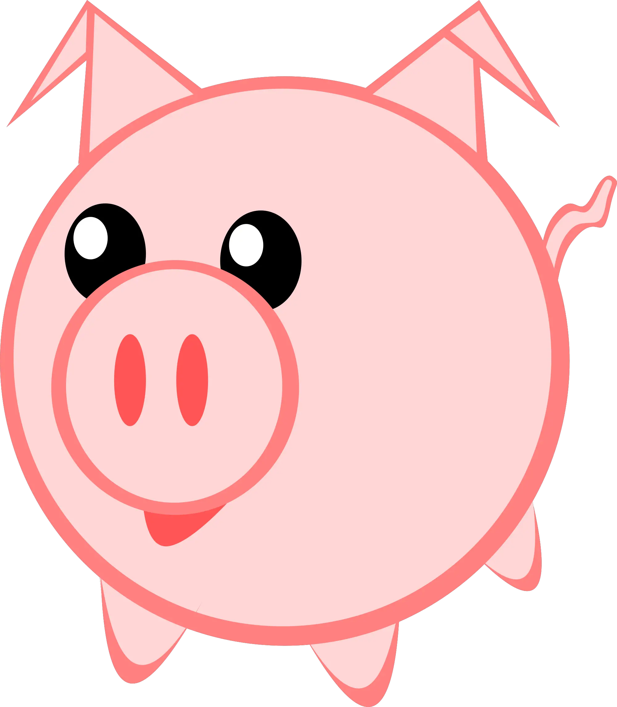  Pig Clipart Transparent Background Caricatura Imágenes De Cerditos Png Pig Transparent