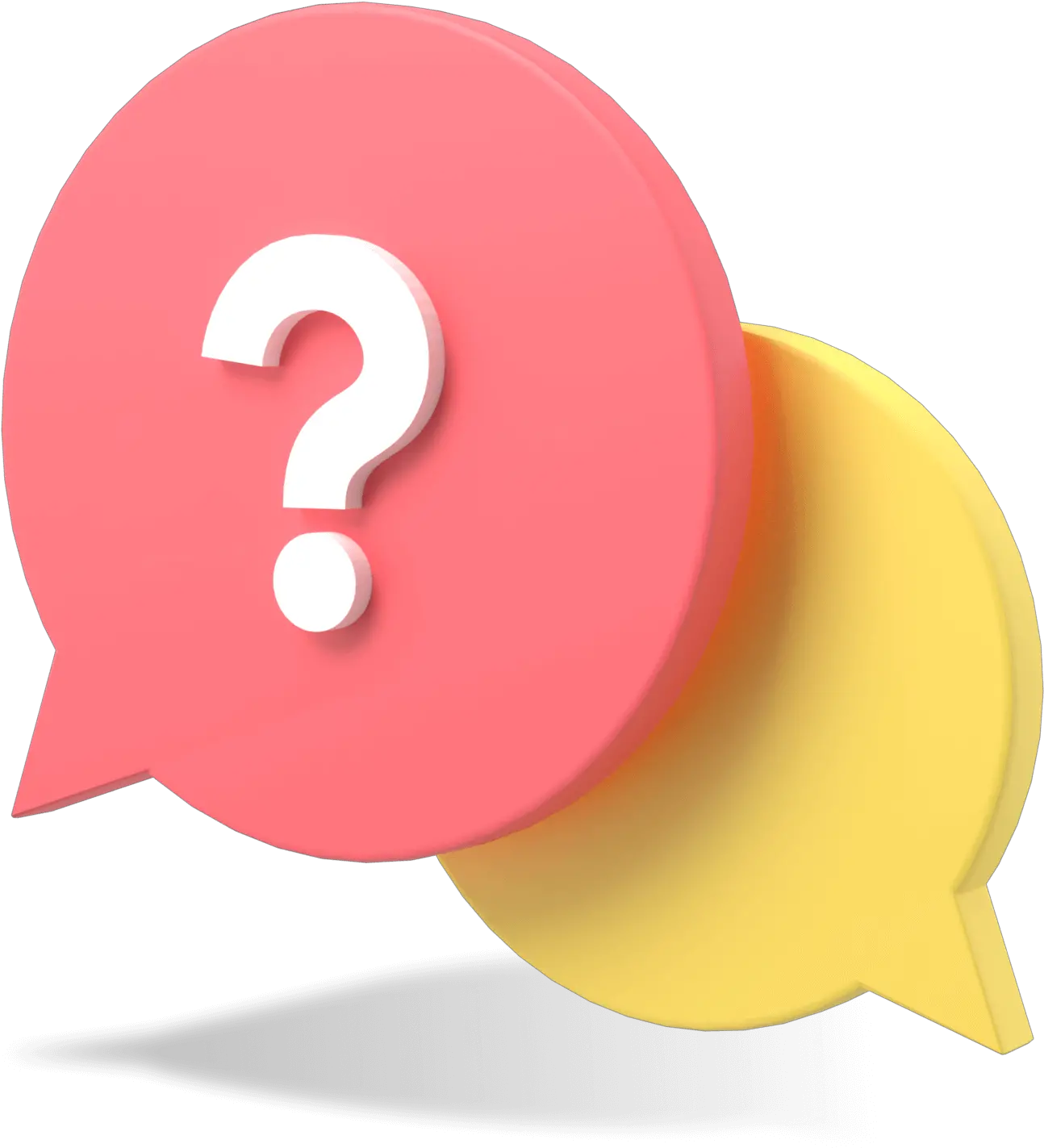  Contact Us Deepar Question 3d Illustration Png Ask A Question Icon