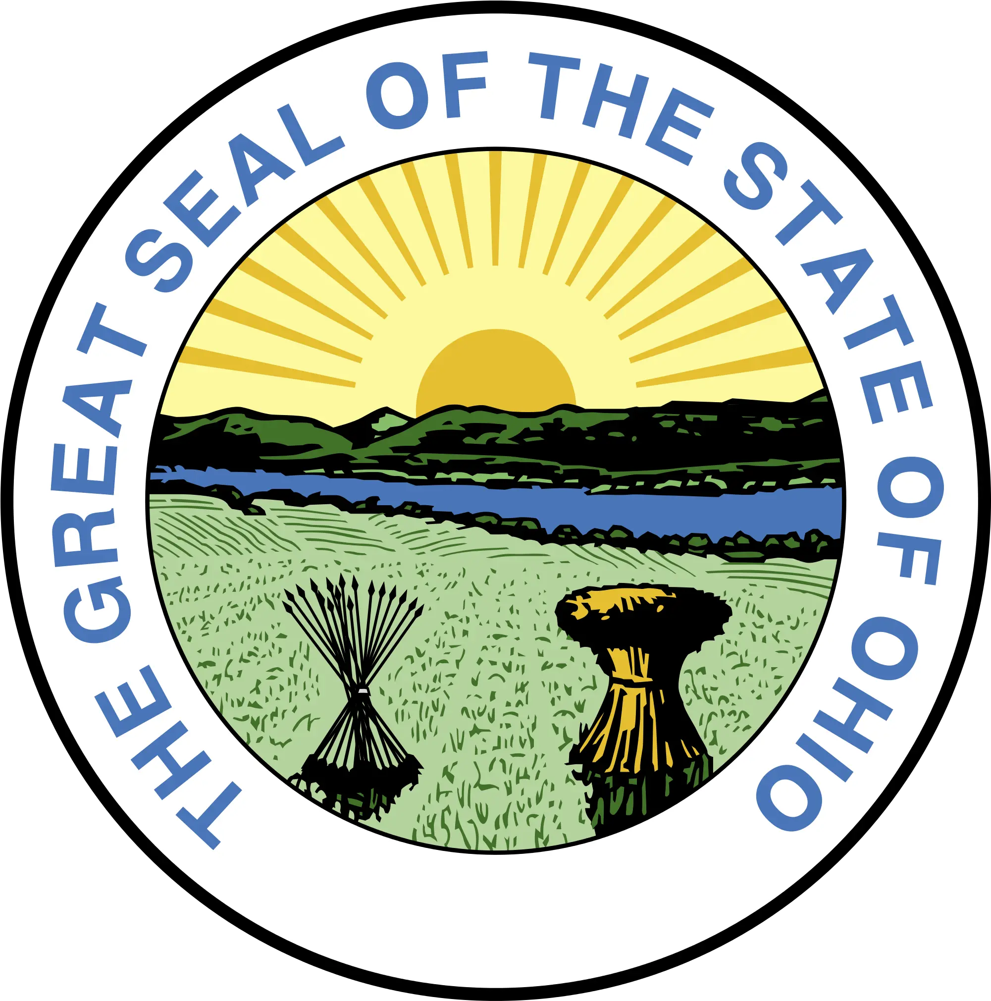  Download Hd Ohio State Seal Png Great Seal Of The State Of Ohio Ohio State Png