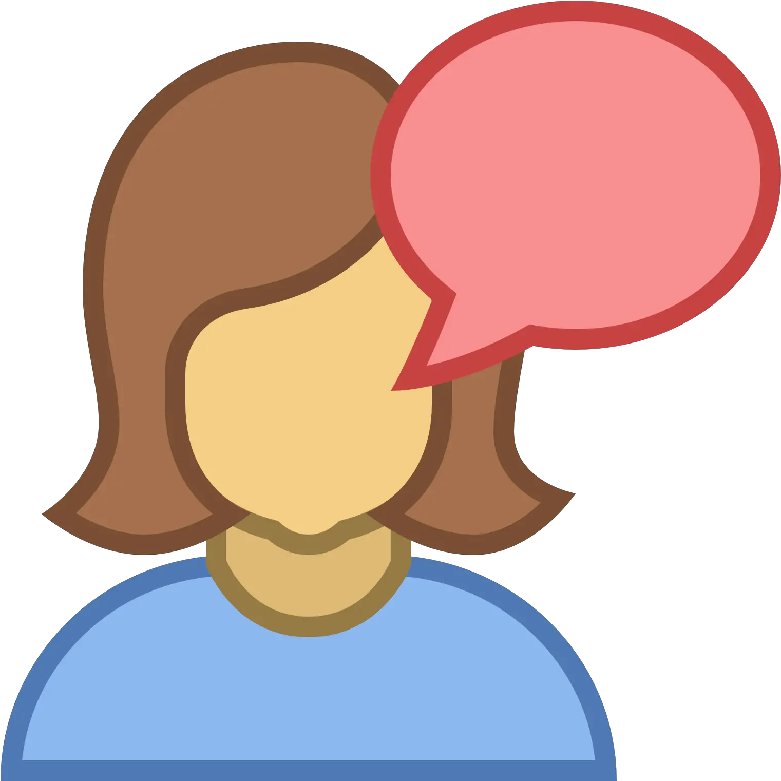  Talk Icon Free Download Png And Vector Female Talk Icon Talk Png