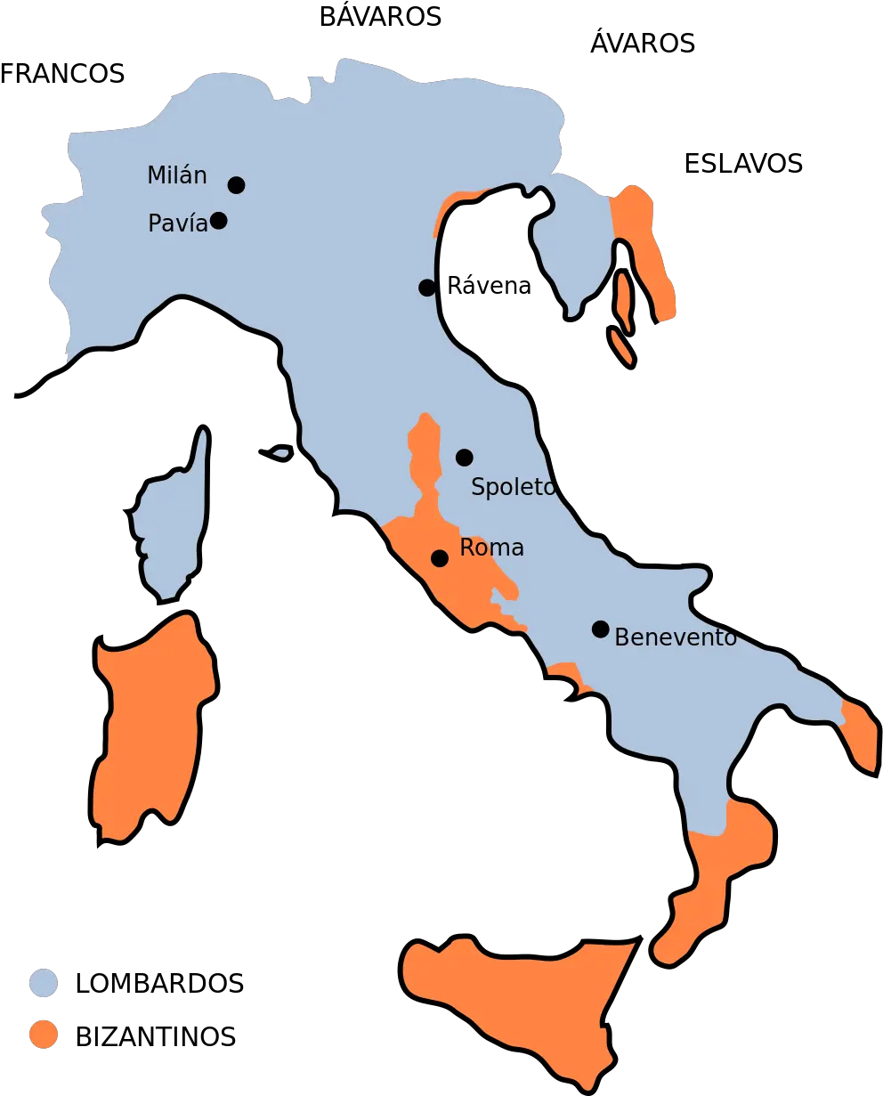  Fileaistulfu0027s Italy Essvg Wikimedia Commons Lombard Kingdom Png Astolfo Transparent