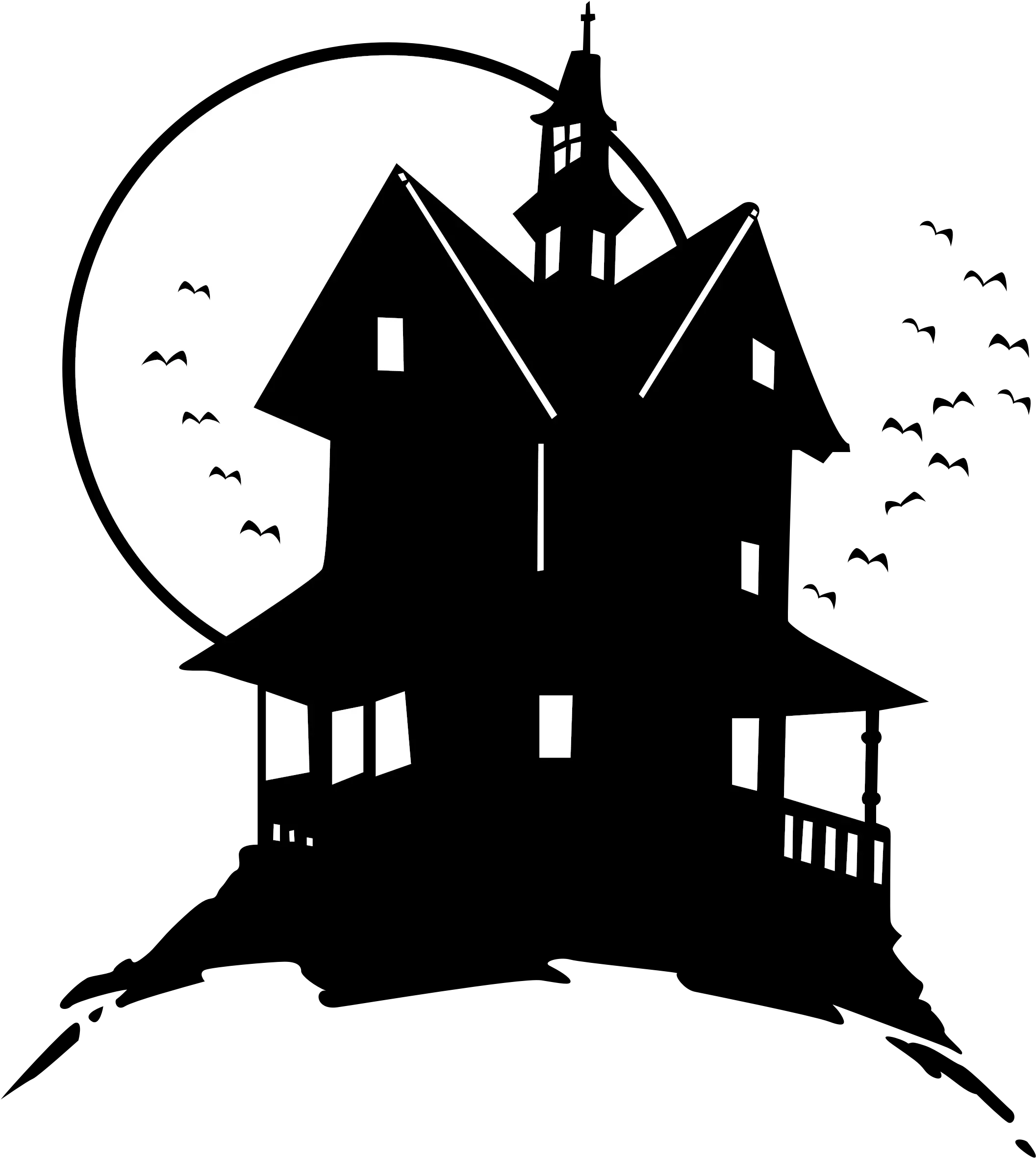  Library Download House Haunted House Clip Art Png Hill Png