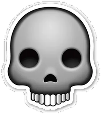  Skull Emoji Sticker Transparent Png Skull Emoji Transparent Background Skull Emoji Png