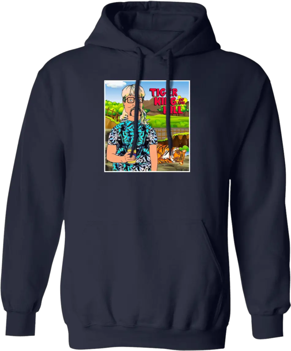  Hank Hill Joe Exotic Tiger King Of The Shirt Beer Never Broke My Heart Hoodie Png Hank Hill Png