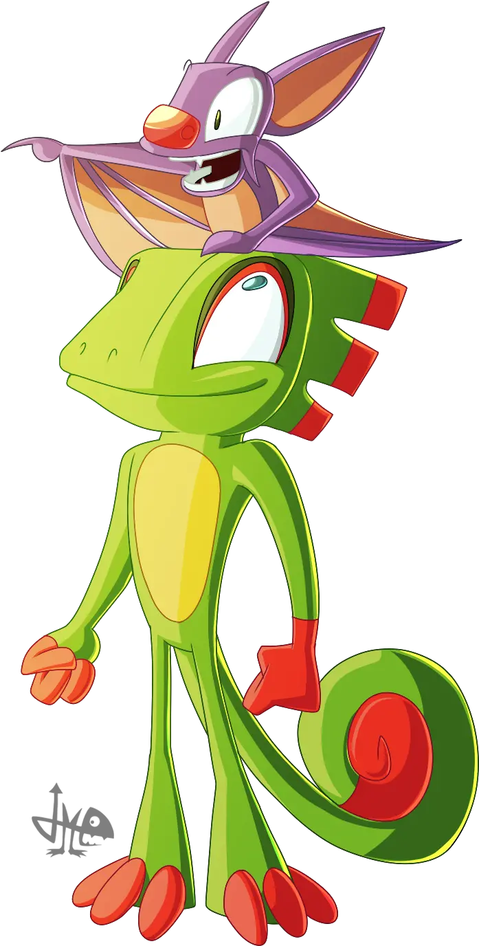  Yooka Cartoon Png Yooka Laylee Logo