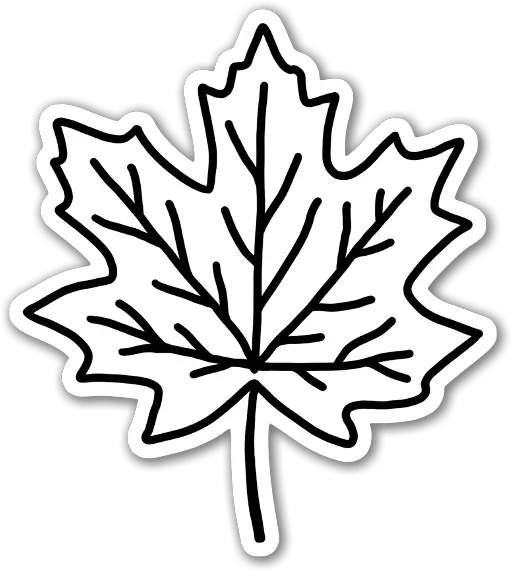  Minimalist Maple Leaf Sticker Stickerapp Minimalist Maple Leaf Png Maple Png