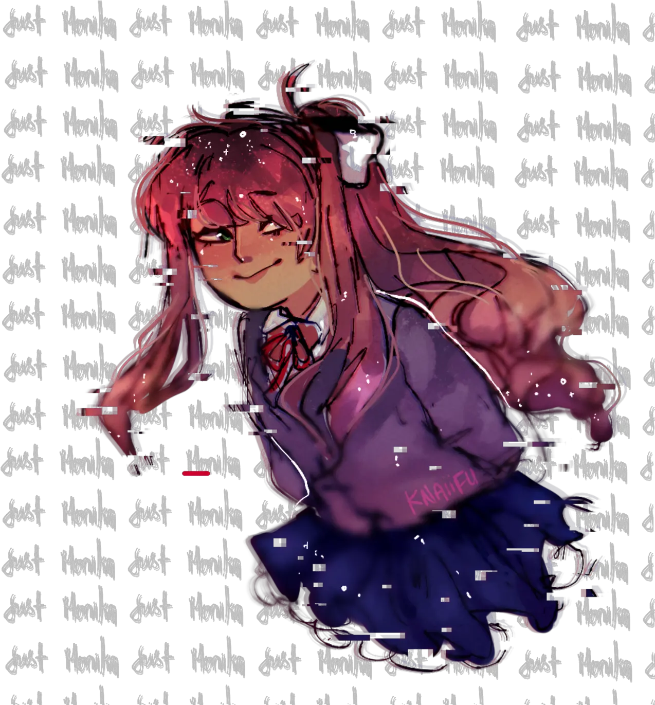  Knaiifu Doki Doki Literature Png Monika Transparent