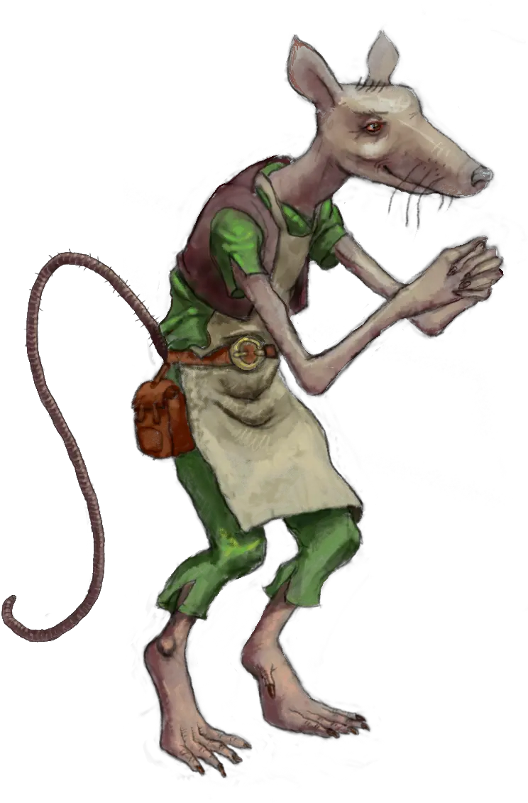  Rat People Opengameartorg Fantasy Shopkeeper Png Rat Transparent Background