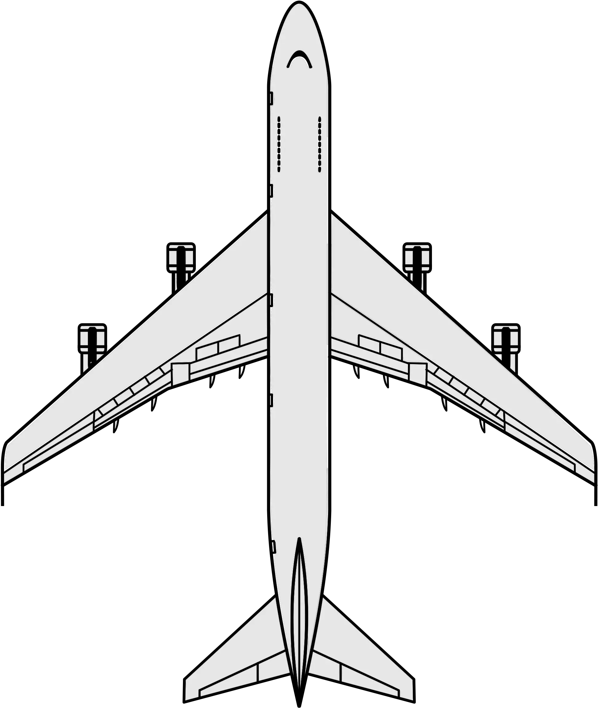  Open Boeing 747 Top View Png Boeing Png