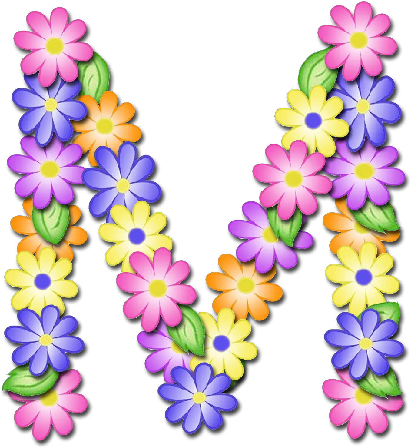  Clipart Letters Floral Transparent Letras De Flores Para Imprimir Png Flores Png