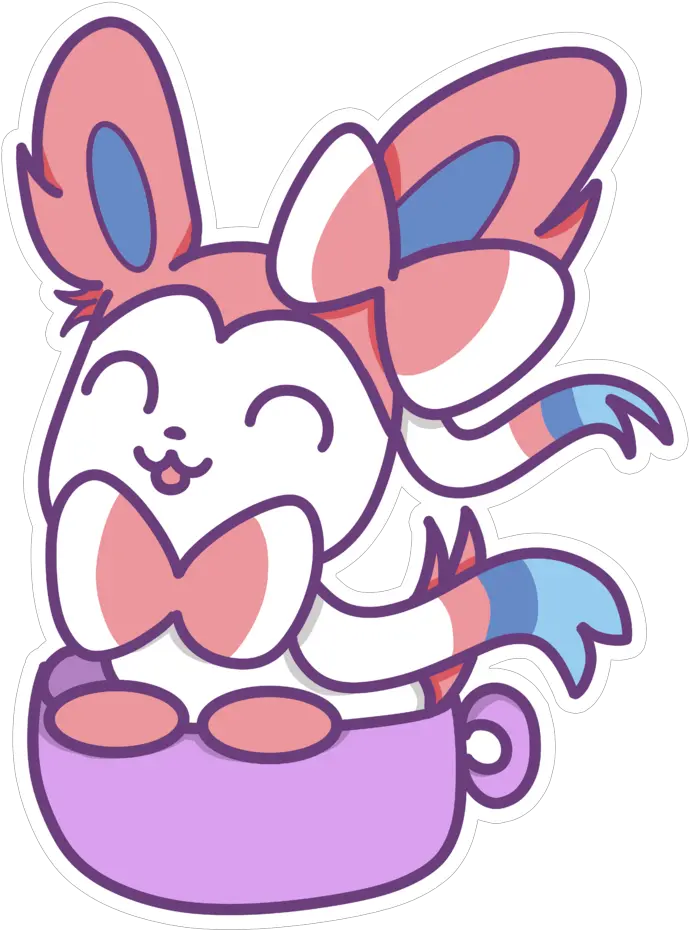  Sylveon Tea Magicalgrill Illustrations Art Street Happy Png Sylveon Png