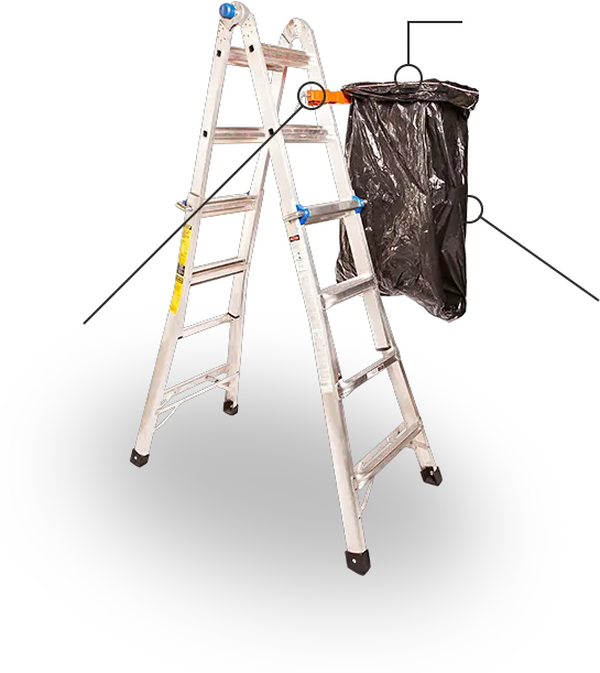  Trash Bag Holder Gorilla Forks Ladder Png Trash Bag Png