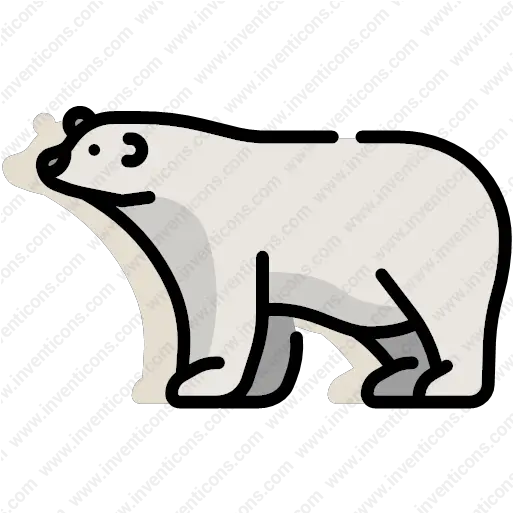  Download Polar Bear Vector Icon Inventicons Clip Art Png Polar Bear Transparent Background