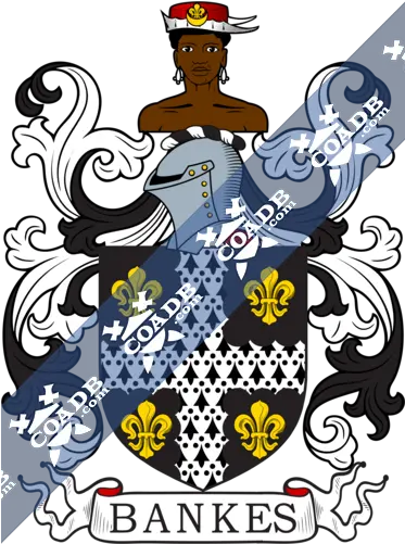  Banks Family Crest Coat Of Arms And Name History Stirling Coat Of Arms Png Png Banks