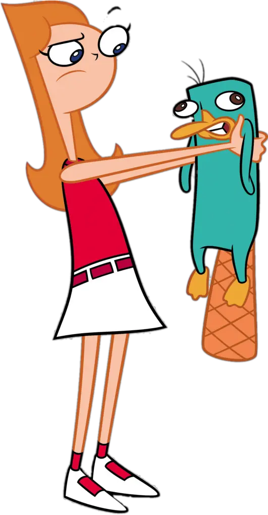  Phineas And Ferb Candace Flynn Holding Png Platypus