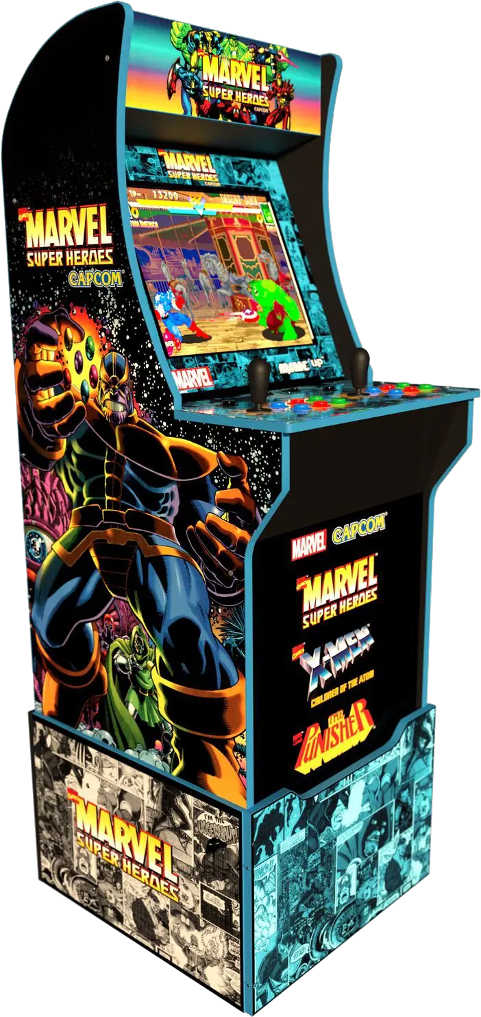  Retro Arcade Machine Png Clipart Mart Arcade1up Marvel Super Heroes Retro Png