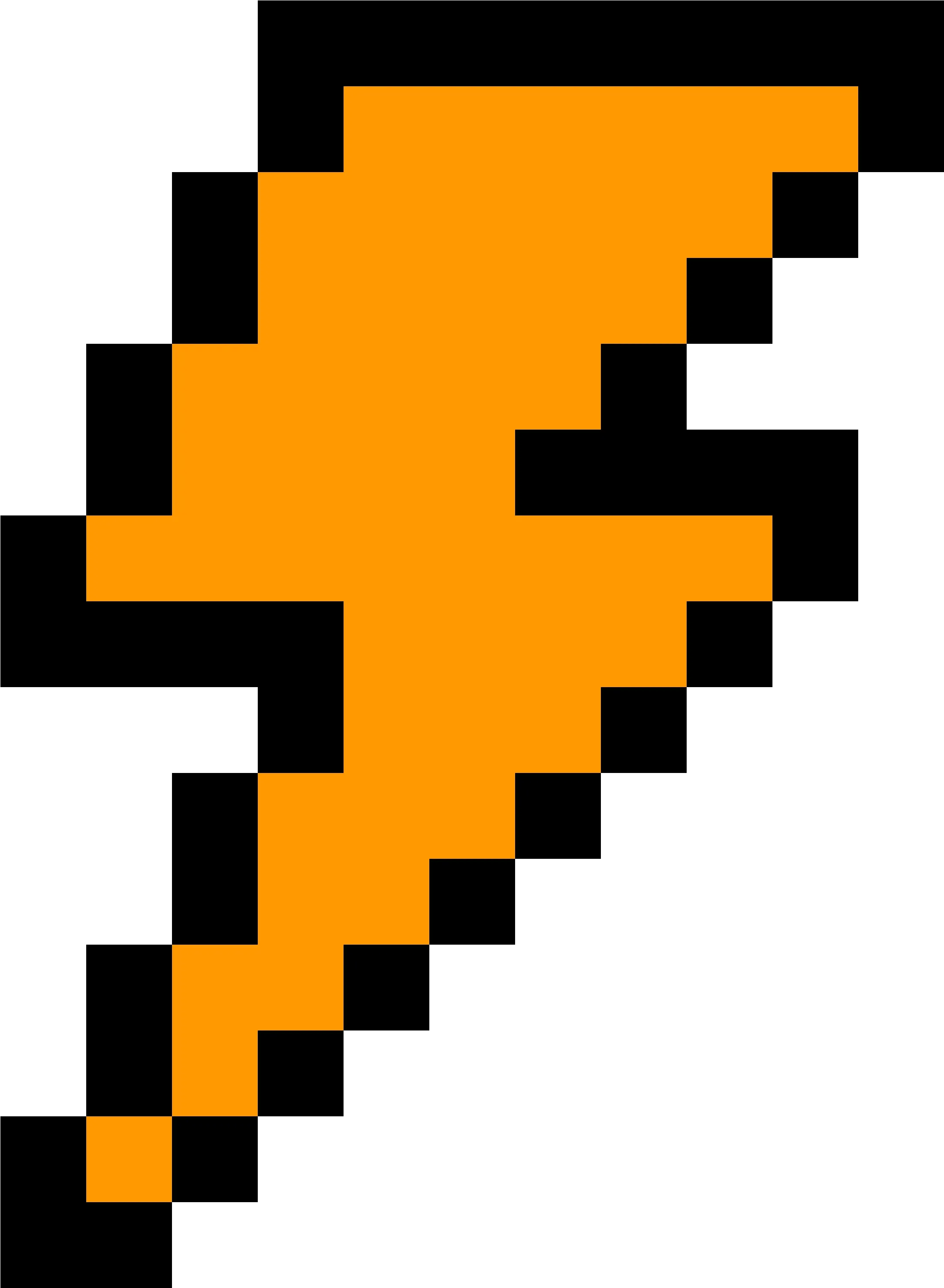  Lightning Bolt Minecraft Lightning Bolt Pixel Art Png Bolt Png