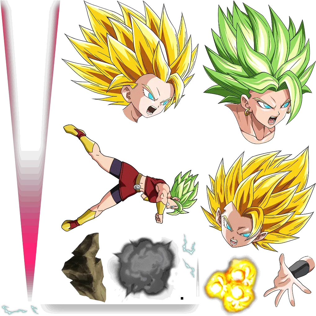  Dokkan Assets Super Saiyan 2 Kale Png Kale Png