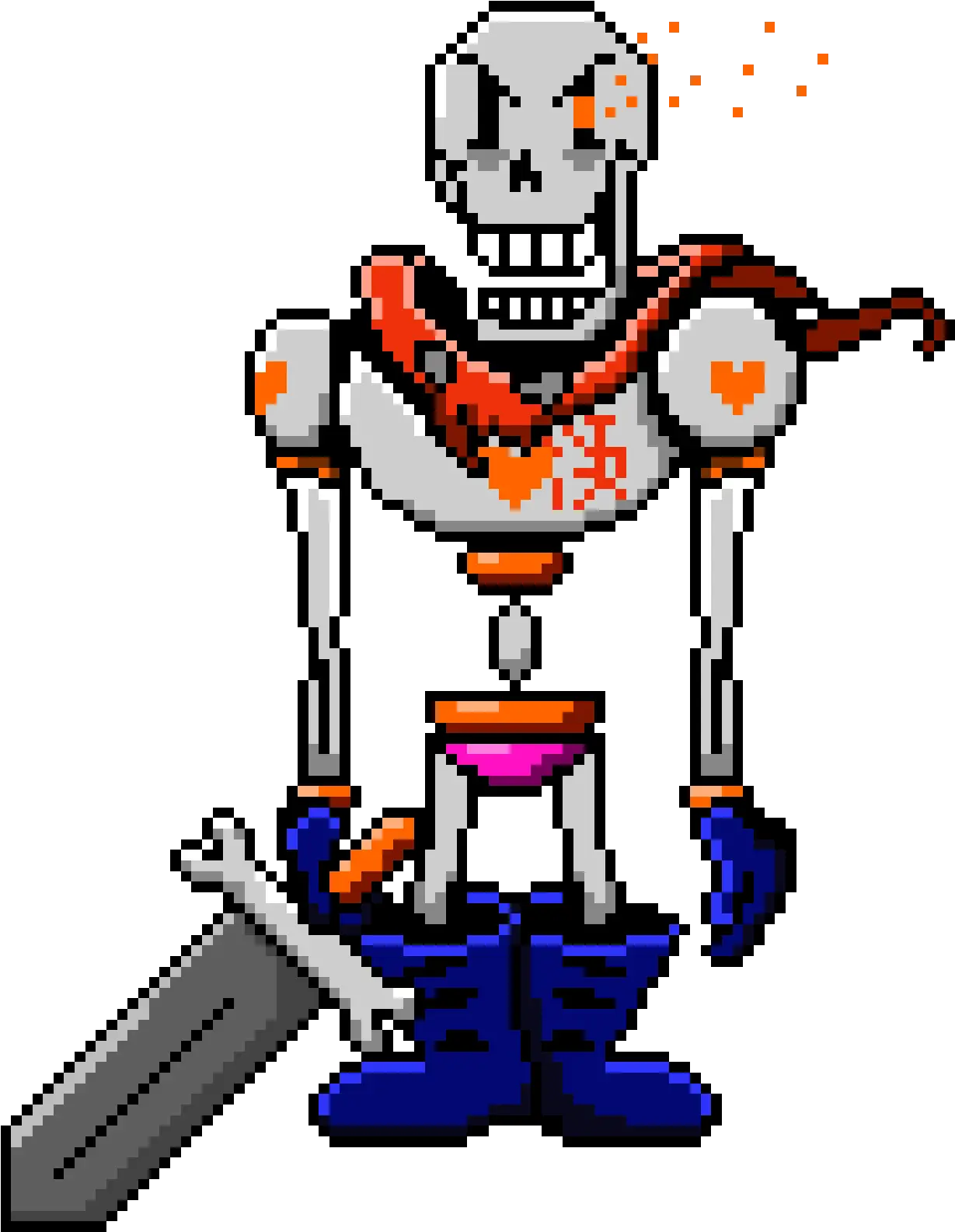  Papyrus Sprite Transparent Png Papyrus Undertale Png Papyrus Png